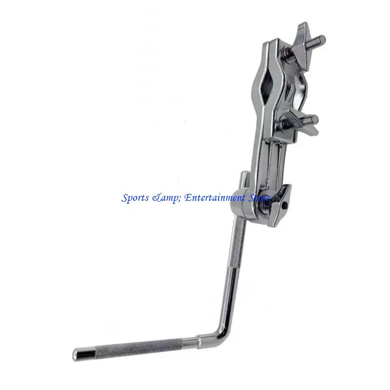 G7NF Adjustable Metal Cowbell Clamp L-Rod Percussion Mounting Bracket for Drummer