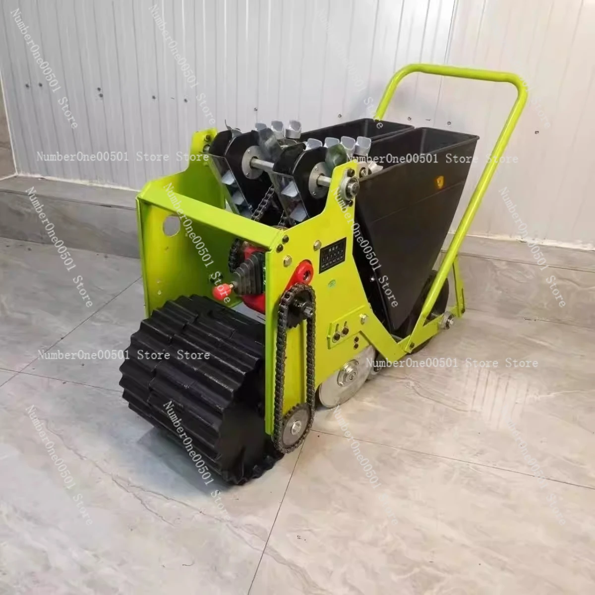 New Type of Garlic Precision Planter Walk-behind Garlic Planting Robot Human-powered Walk-behind Planter