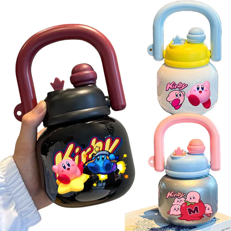 850 мл бутылка для воды Kirby для детей, чашка для воды, герметичные пластиковые бутылки для воды, милые летние женские чашки для воды с героями мультфильмов, кружка, подарки