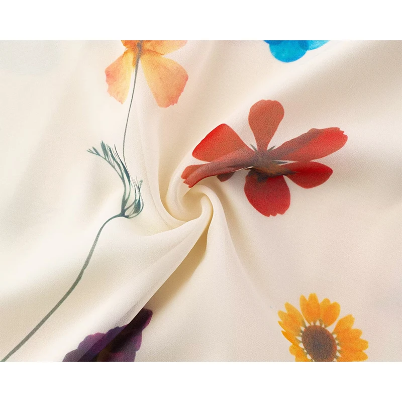 YENKYE الحلو الأزهار طباعة عطلة فستان طويل لعام 2026 المرأة كشكش بلا أكمام الخامس الرقبة ألف خط فساتين الصيف ماكسي رداء #6