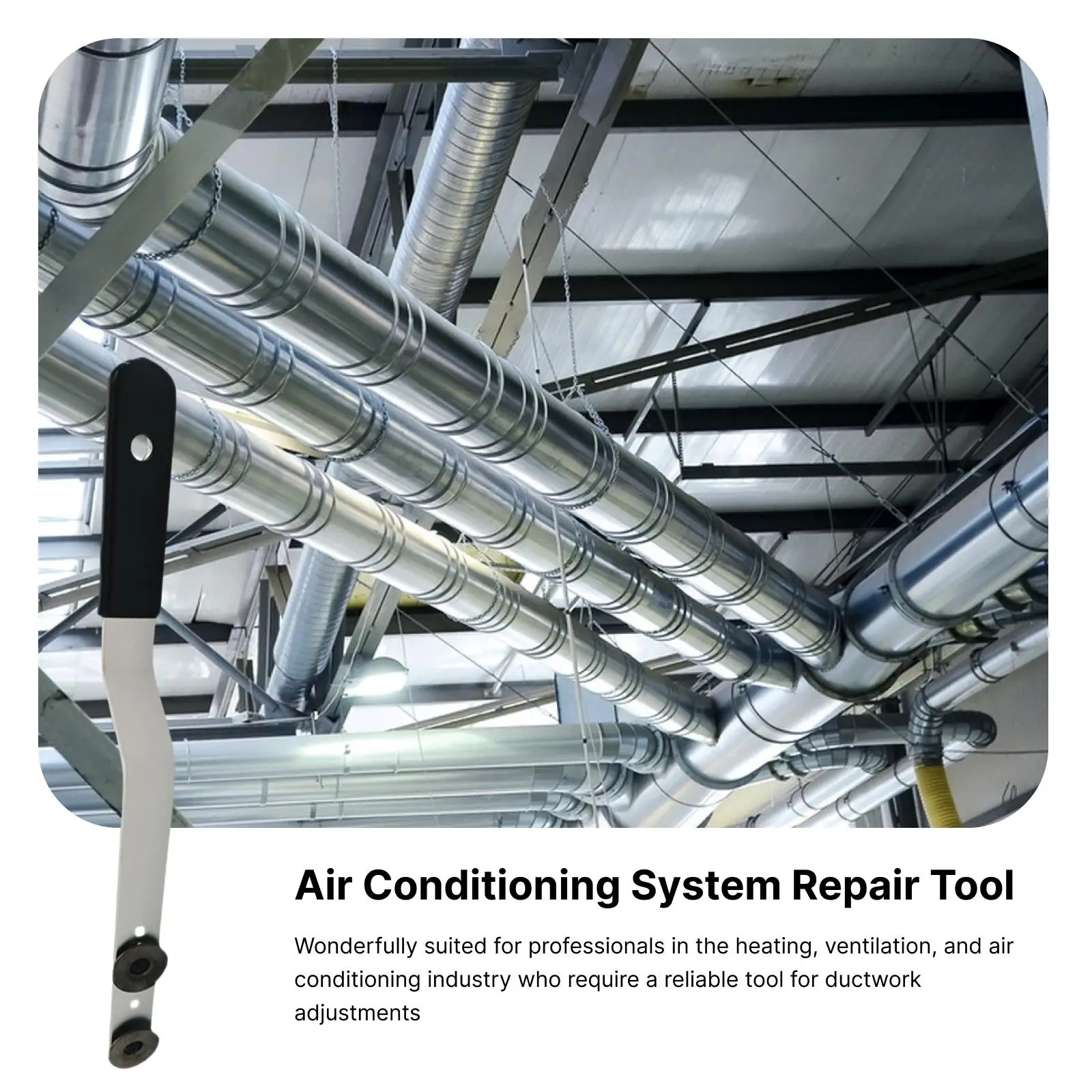 Professional Duct Stretcher 89565 Metal Duct Sheet Tool Reliable Air Conditioning System Installation Accessory for HVAC