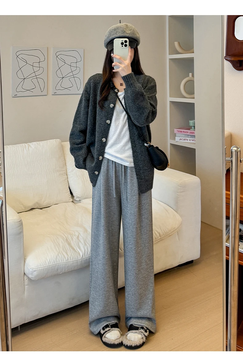 Pantalones de pierna ancha para mujer elásticos de verano Tie-Dye en capas Resort Split Amekaji Boho Wave bambú-algodón de secado rápido moteado