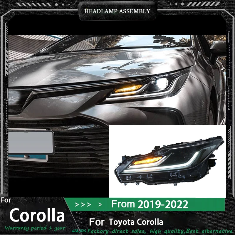 

Car Lights for Toyota Corolla LED Headlight 2019-2020 2021 2022 Head Lamp Drl Projector Lens Automotive Accessories