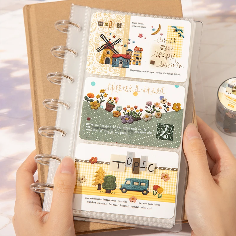 Journal GO 4.5x200cm Wandering of The Wind Vintage Tree Cloud Flower Collage PET Tape Stickers Creative Journal Landscape Decals