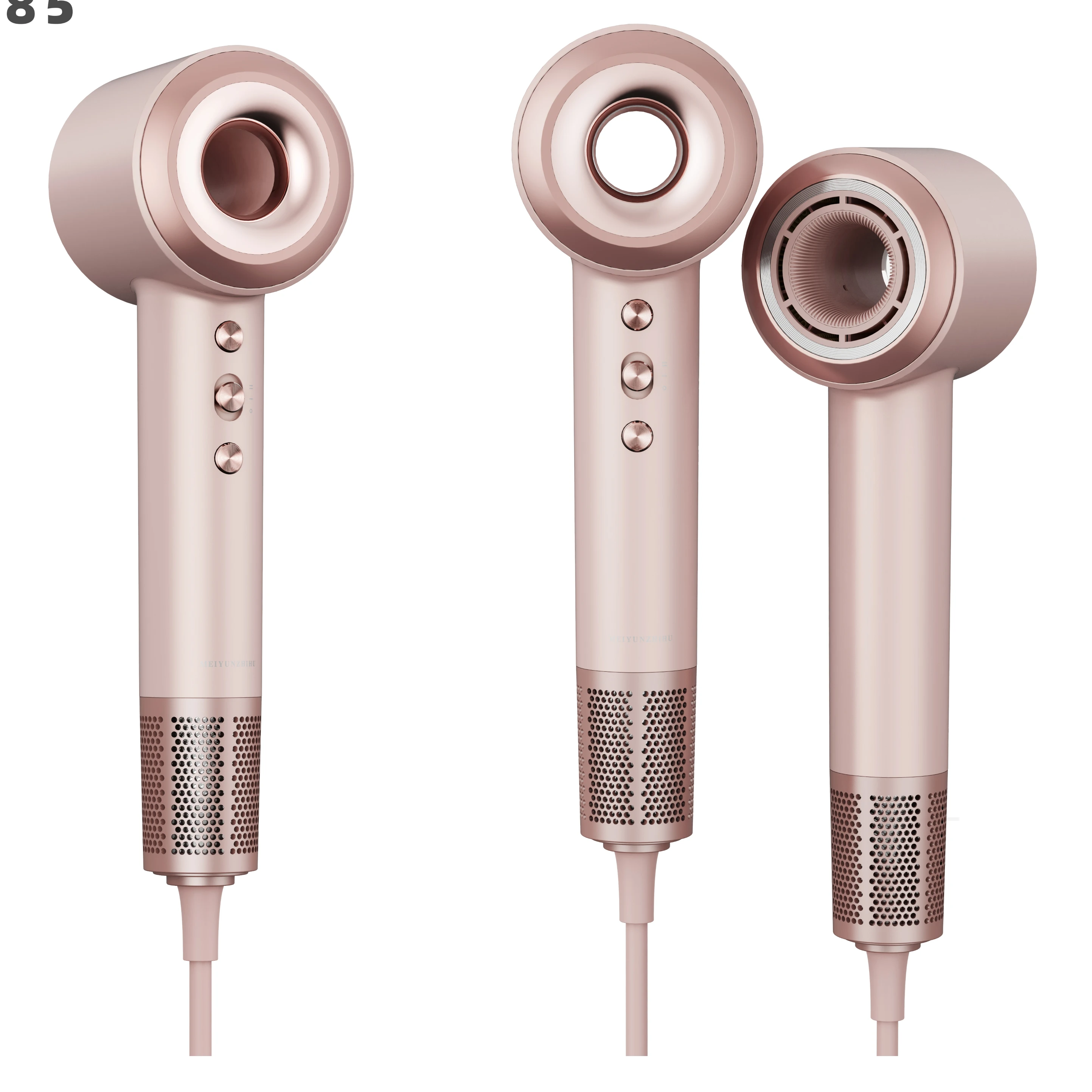 Secador de Cabelo Elétrico Compacto Profissional BLDC 1600W 110.000rpm Iônico de Alta Velocidade para Uso em Salão, Casa, Hotel e ao Ar Livre