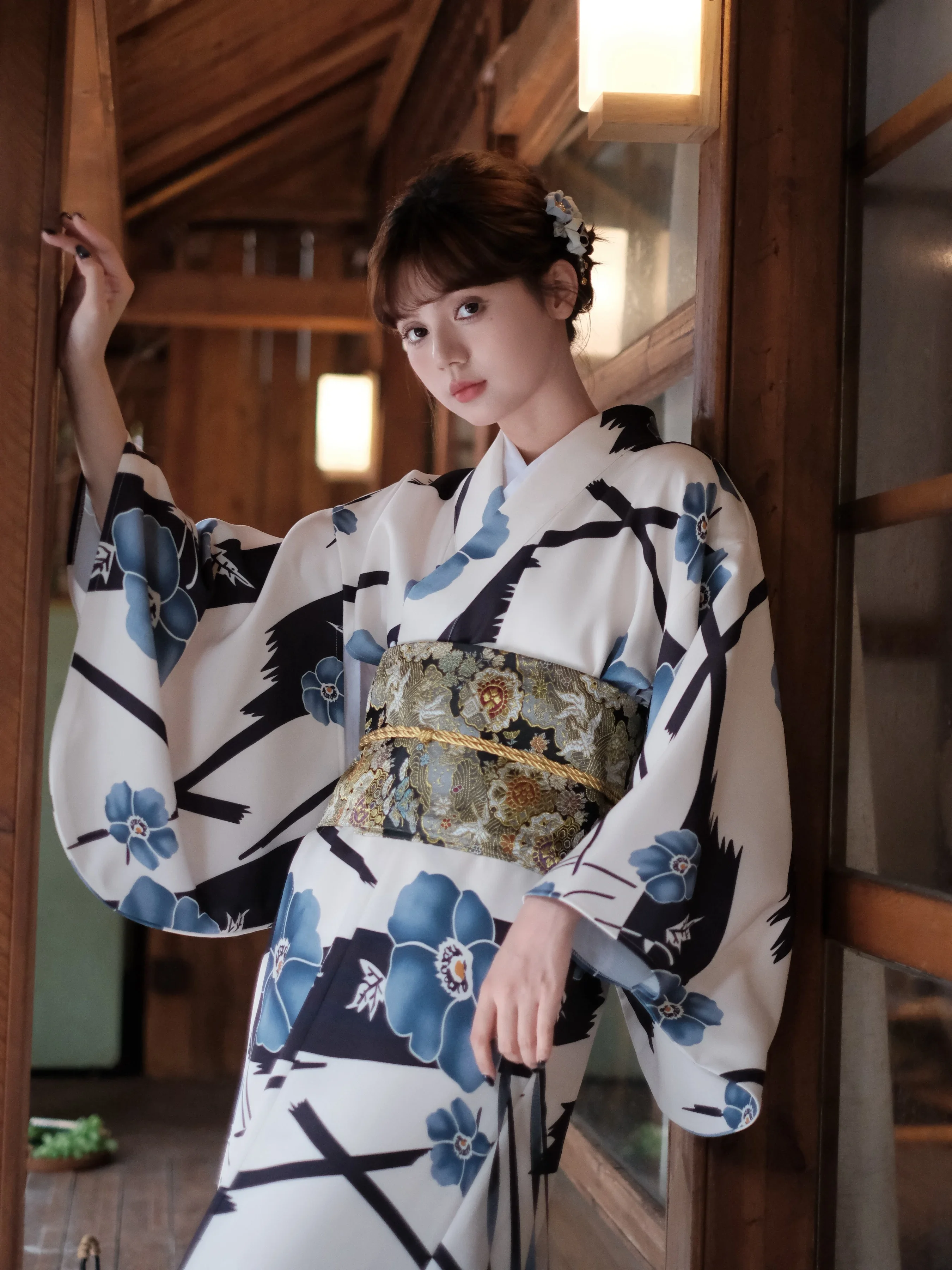 

Women Japan Style Traditional Kimono Vintage Style Photography Dress Modified Formal Yukata Robe Cosplay Costume