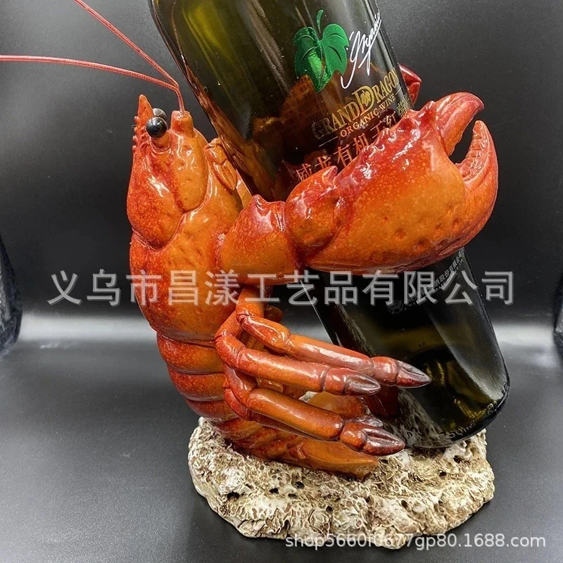 Nordic Lobster Wine Rack Sculpture Bottle Holder Centerpiece For Living Room Dining Room Cafe Display Gift For Couples Christmas