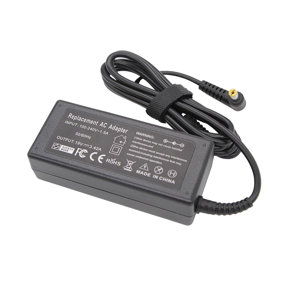 19V 3.42A 65W 5.5*1.7MM AC Laptop Charger Power Adapter For Acer Aspire 5315 5630 5735 5920 5535 5738 6920 7520 Notebook