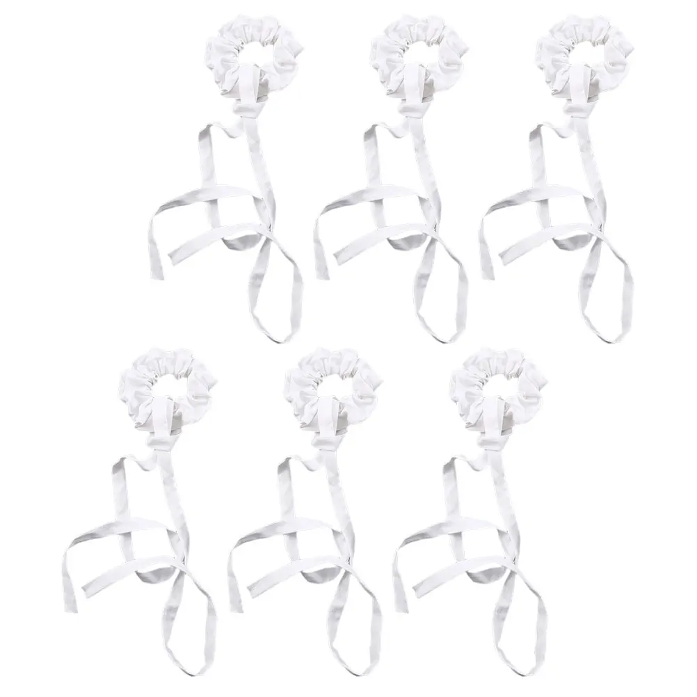 

6 Pcs Hair Rings Elastic Scrunchies For Girls Pure Cotton Scrunchies Ponytail Holders Hair Accessories for Women Girls