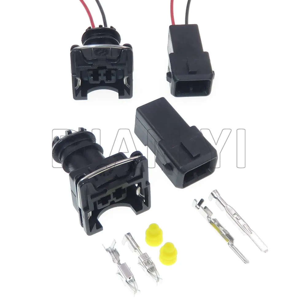 

1 Set 2 Way EV1 Car Fuel Injector Socket 282189-1 282762-1 Automotive Waterproof Electrical Wire Plug AC Assembly Auto Connector