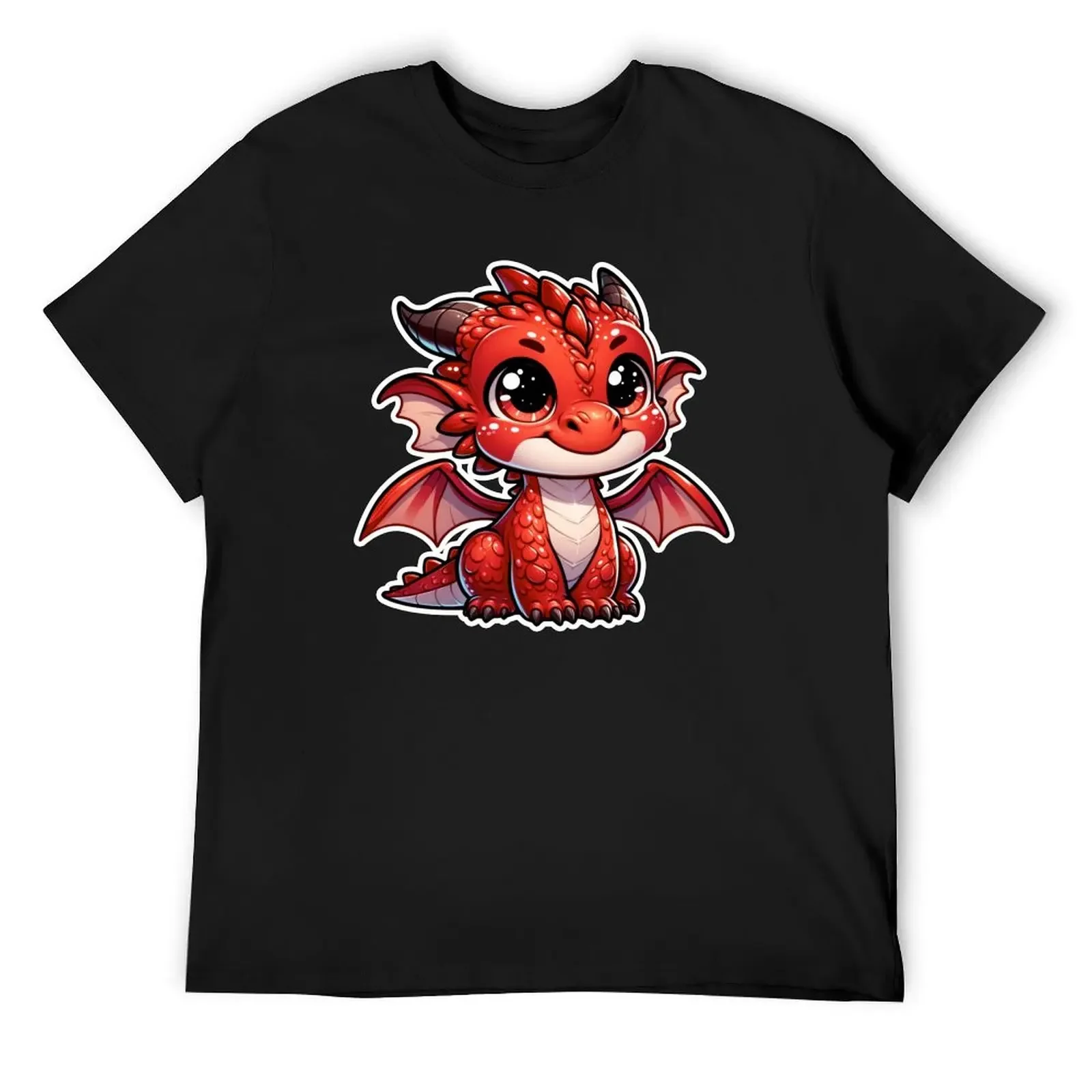 Dragonling Delight: Ember's Innocence T-Shirt oversizeds oversized mens workout shirts