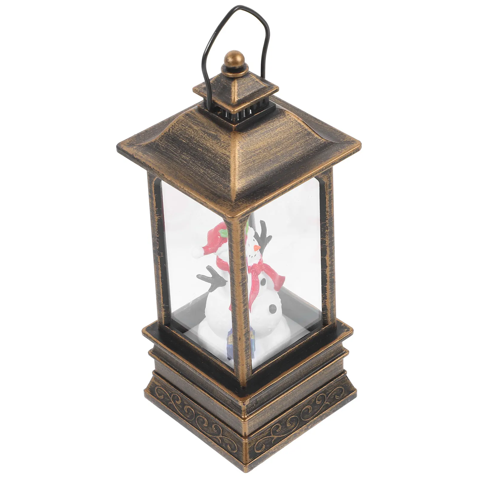 

Christmas Decorations Plastic Christmas Lantern Festive Table Decorative Indoor Hanging LED Light for Home Hotel Coffe Shop