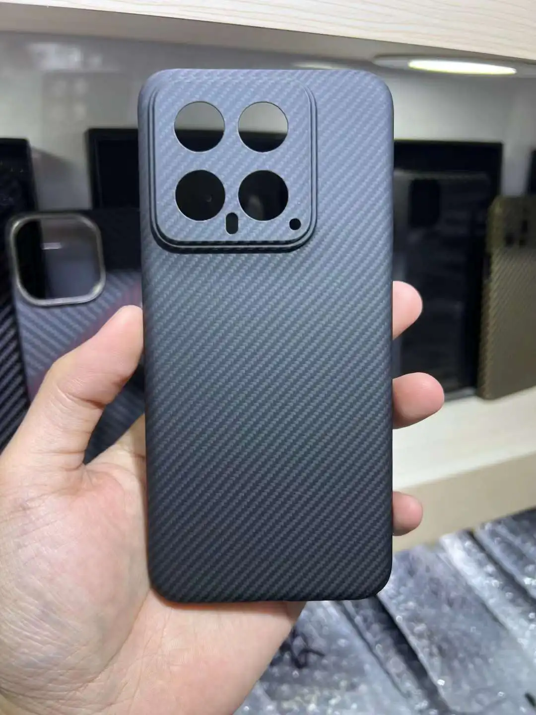 Carbon Fiber Case for Xiaomi 14 Pro Xiaomi 14 Case Aramid Fiber Case Mobile Phone Protective Cover Shell Phone Accessories