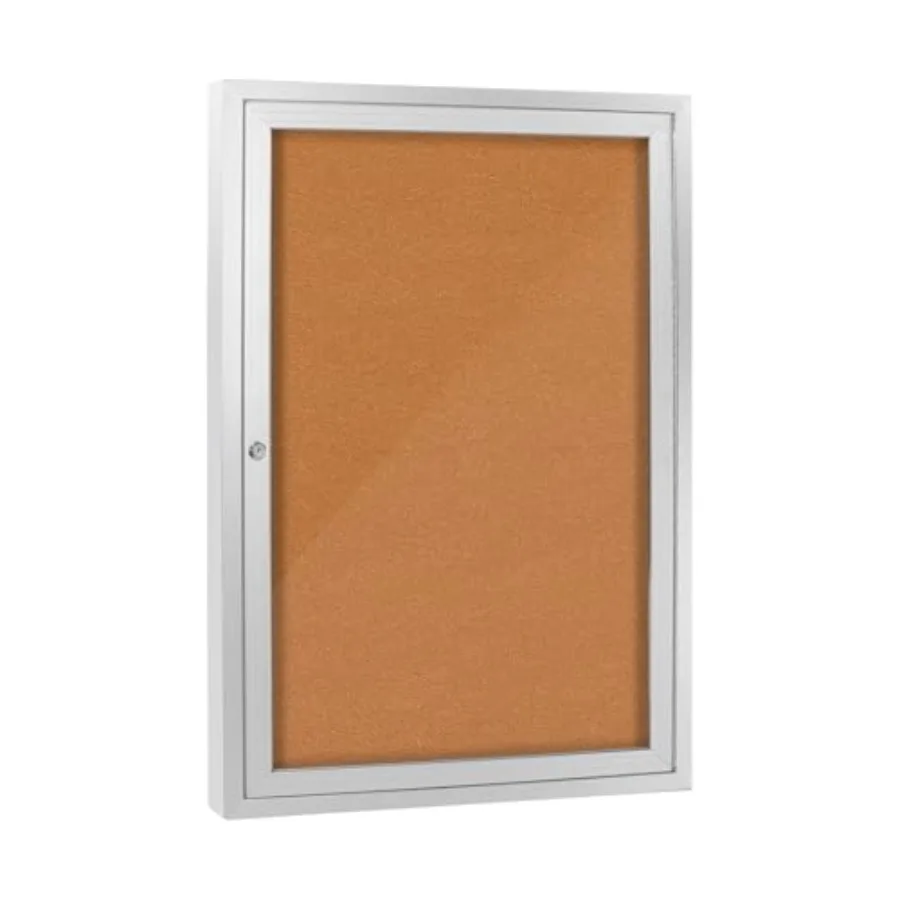 

Enclosed Bulletin Board with Locking Door Outdoor Bulletin Board Weatherproof Lockable Display Case for Home Office and Communi