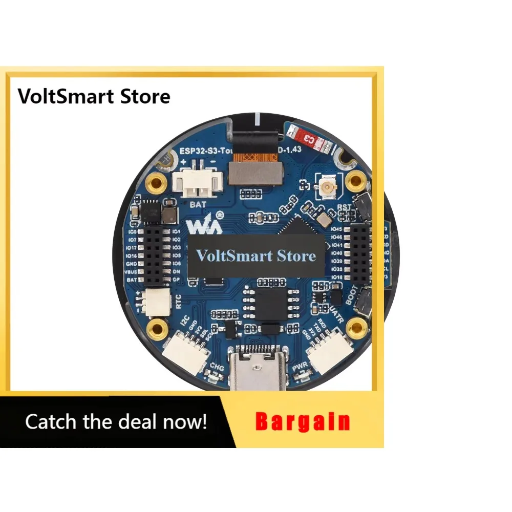 VoltSWaveshare ESP32-S3 1.43inch AMOLED Display Development Board, 466×466, QSPI Interface Round Display,