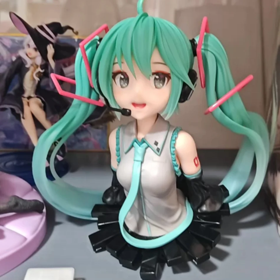 

IN New Figurine Hatsune Miku en position assise, figurines Miku, figurine d'action de fille mignonne, poupée, décoration de bu