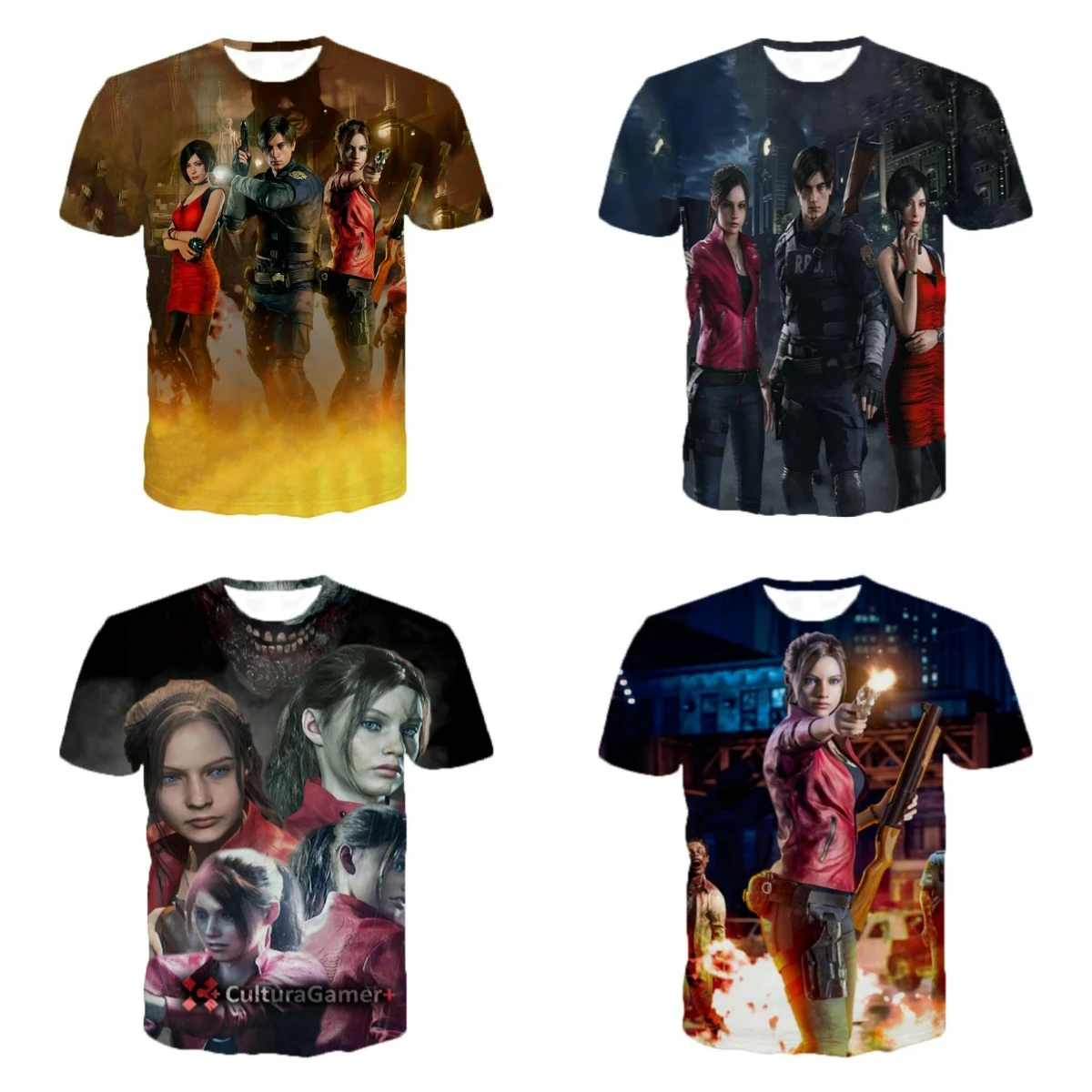 

Мужская футболка с принтом Horror Game Resident Evil 3, модная 3D футболка с короткими рукавами Y2k, трендовая футболка, быстросохнущий топ MOTO