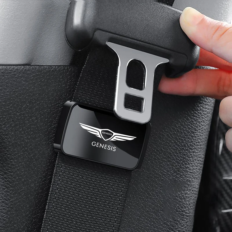 Magnetic Car Seat Belt Holder Stabilizer For Hyundai Genesis Coupe EQ900 G70 G80 GV60 G90 GV70 GV80 BH GV90 Interior Accessories