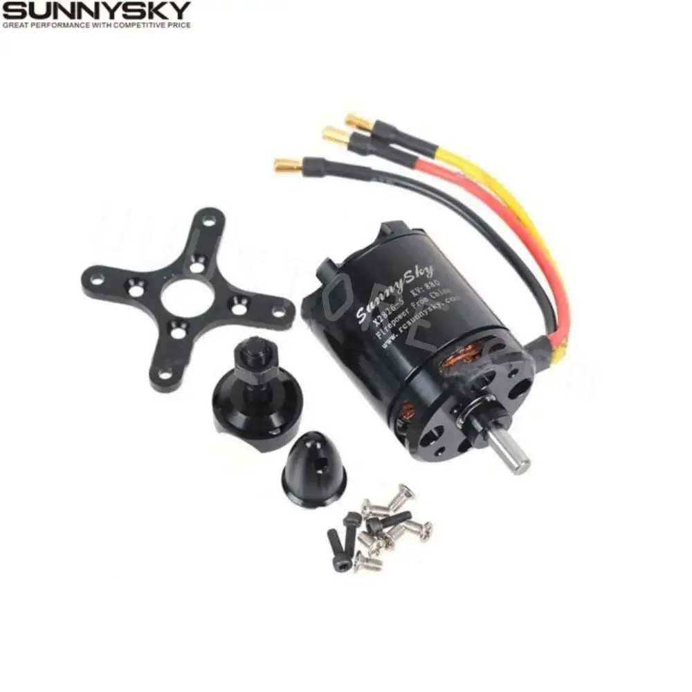 SunnySky 1/2/4PCS X2826 550KV 740KV 880KV 1080KV Outrunner External Rotor Brushless Motor for RC Helicopter  Model Airp