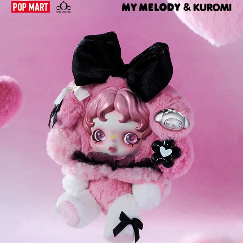 

POP MART SKULLPANDA x Melody Coolomi плюшевая игрушка-подвеска серии Mystery Box натуральная слепая коробка Guess игрушки сумка орнамент фигурки