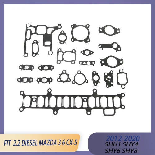 Imagen 2 del producto Piezas de motor juego de juntas de cilindro completo compatible con 2,2 L SHU1 SHY4 SHY6 SHY8 diésel para 13-19 Mazda 3 12-20 Mazda 6 12-18 Mazda CX-5 2.2L