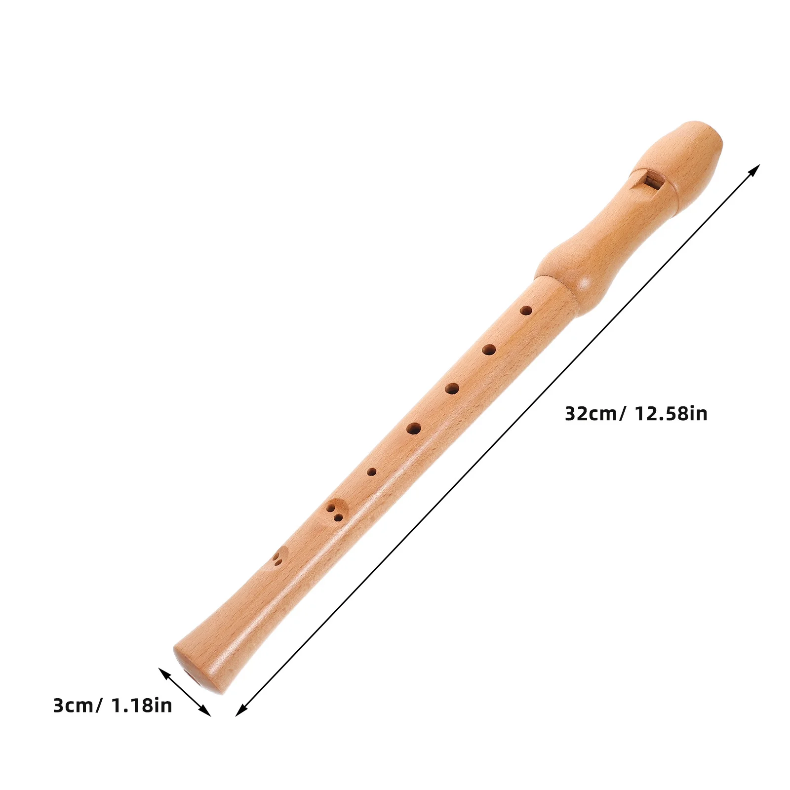 Alat Musik Tiup Soprano Kayu Desain Delapan Lubang untuk Pemula, Flute Anak, Pembelajaran Musik, Instrumen Soprano Recorder
