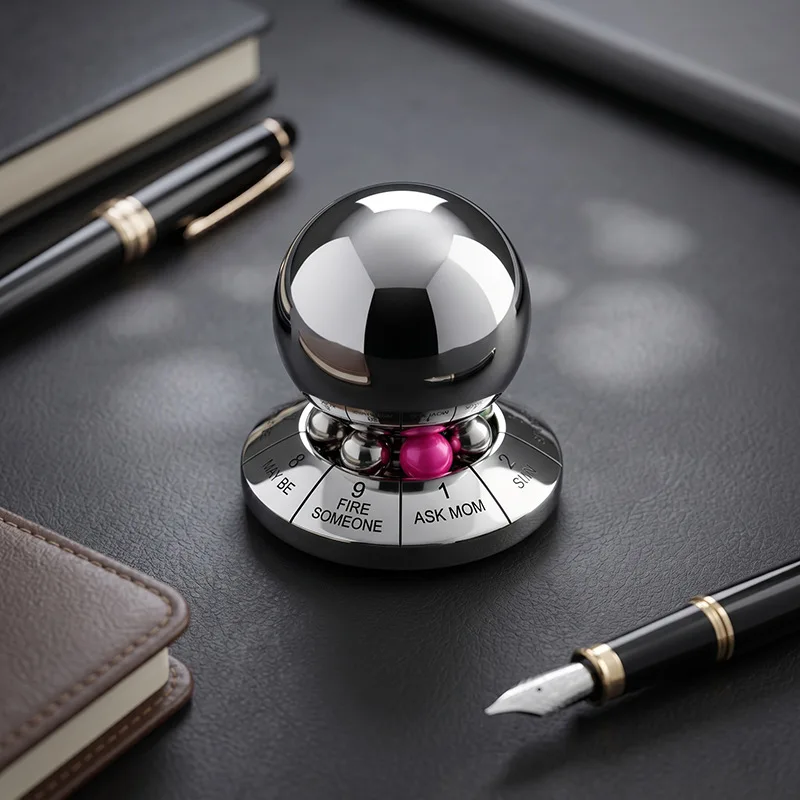 Decision Ball Zinc Alloy Lucky Ball Rotating Gyro Metal Creative Destiny Decision Ornament Crafts
