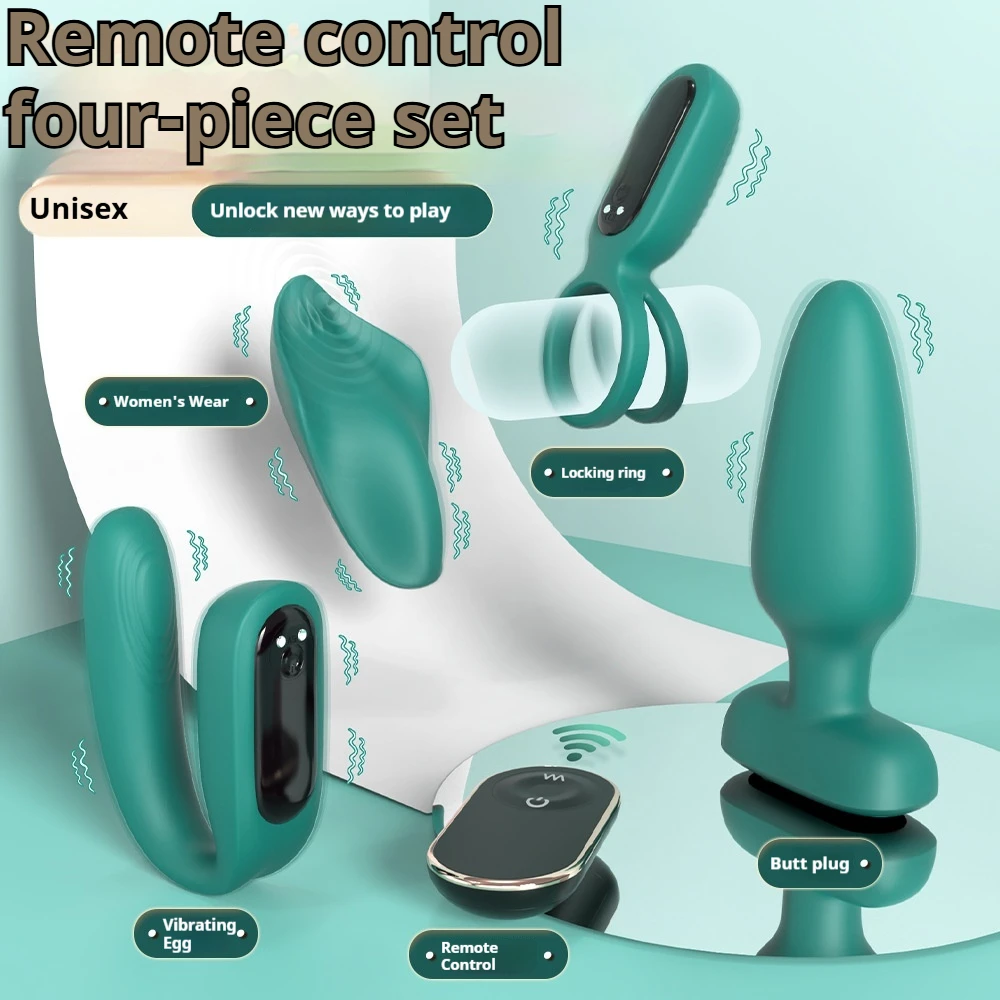 oeuf-sautant-ensemble-de-quatre-pieces-d'appareil-de-plaisir-feminin-plug-anal-anneau-de-verrouillage-amusant-oeuf-sautant-femme-portant-masturbateur-jouets-sexy