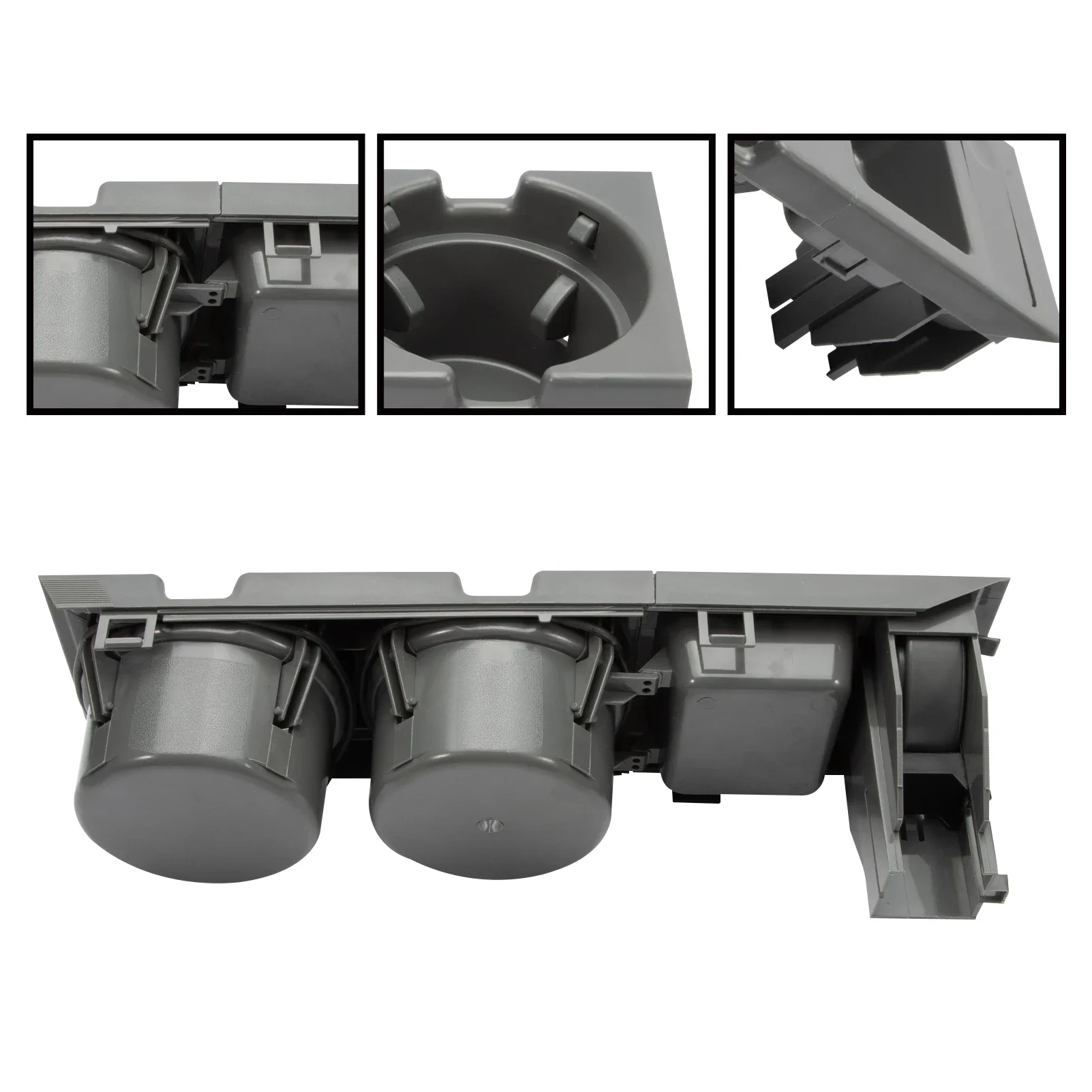51168217953 Gray Front Center Console Cup Holder & Coin Holder for BMW E46 3SERIES 1999-2006 51168217957 image 6