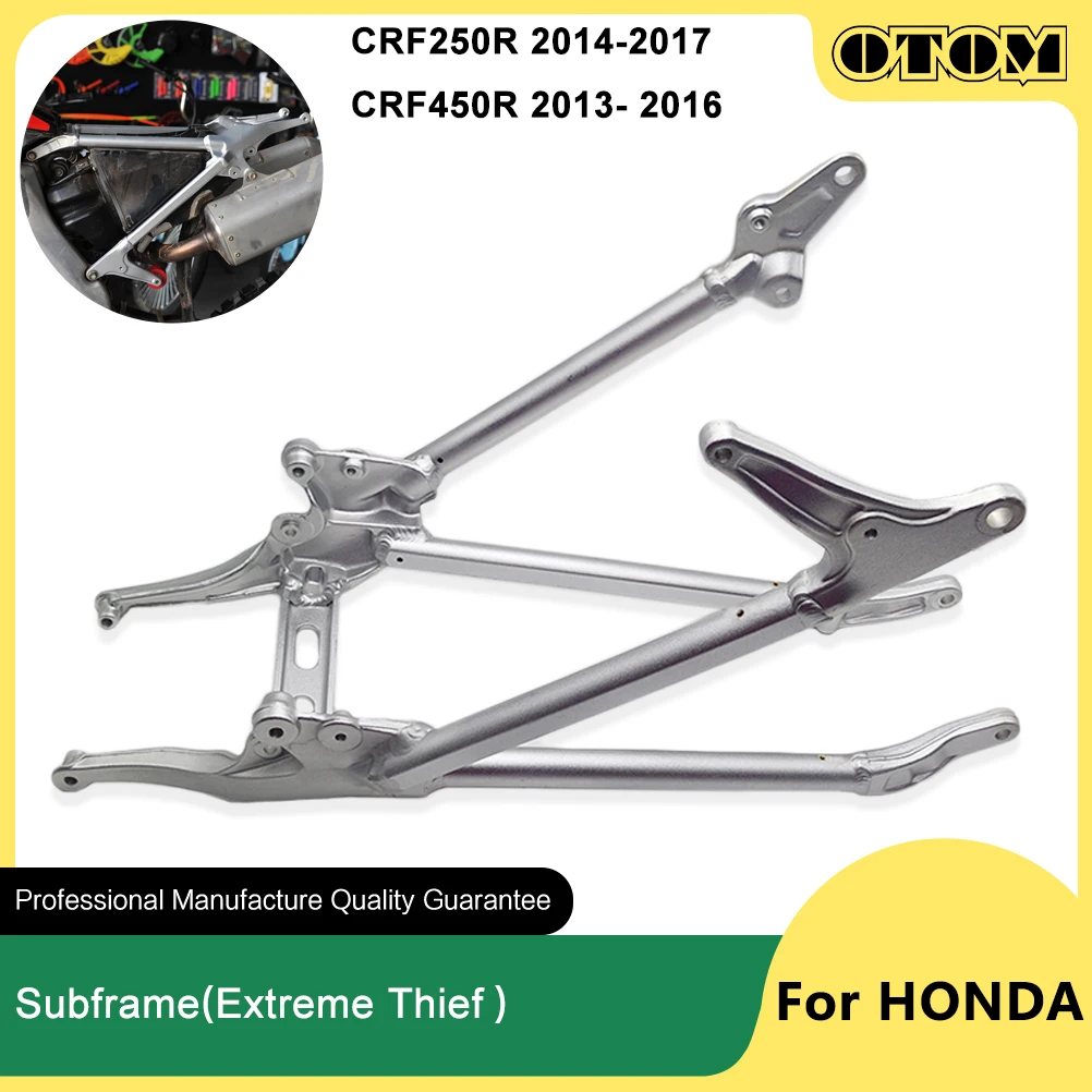

OTOM 2013-2017 Motorcycle Subframe Rear Seat Tailstock Support Frame Tray Aluminum Shelf Bracket For HONDA CRF250R CRF450R Bikes
