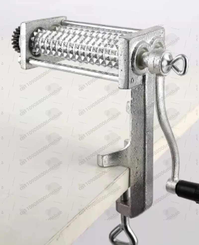 Heavy Duty Manual Meat Tenderizer Cuber Tool Steak Flatten Cuber Rolling Meat Poultry Tenderizer Machine Clamp