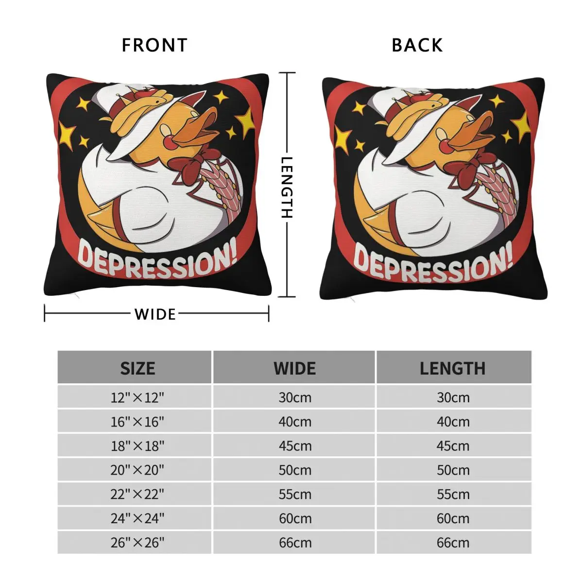 Lucifer Rubber Ducky Square Pillowcase Polyester Linen Velvet Printed Zip Decorative Throw Pillow Case Home Cushion Cover
