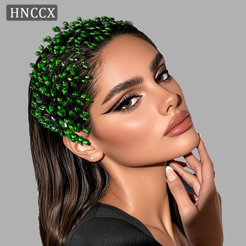 

HNCCX Trendy Rhinestone Bride Hair Band Wedding Headbands Hair Accessories Summer Party Prom Headpieces For Women Gift HP237