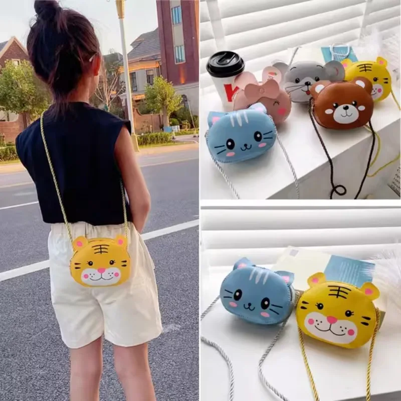 Kids Baby Girls Boys Cartoon Animal Bag Crossbody Design Purse Handbags Bags PU Leather Cute Rabbit Snap Shoulder Bag 2025 Gift