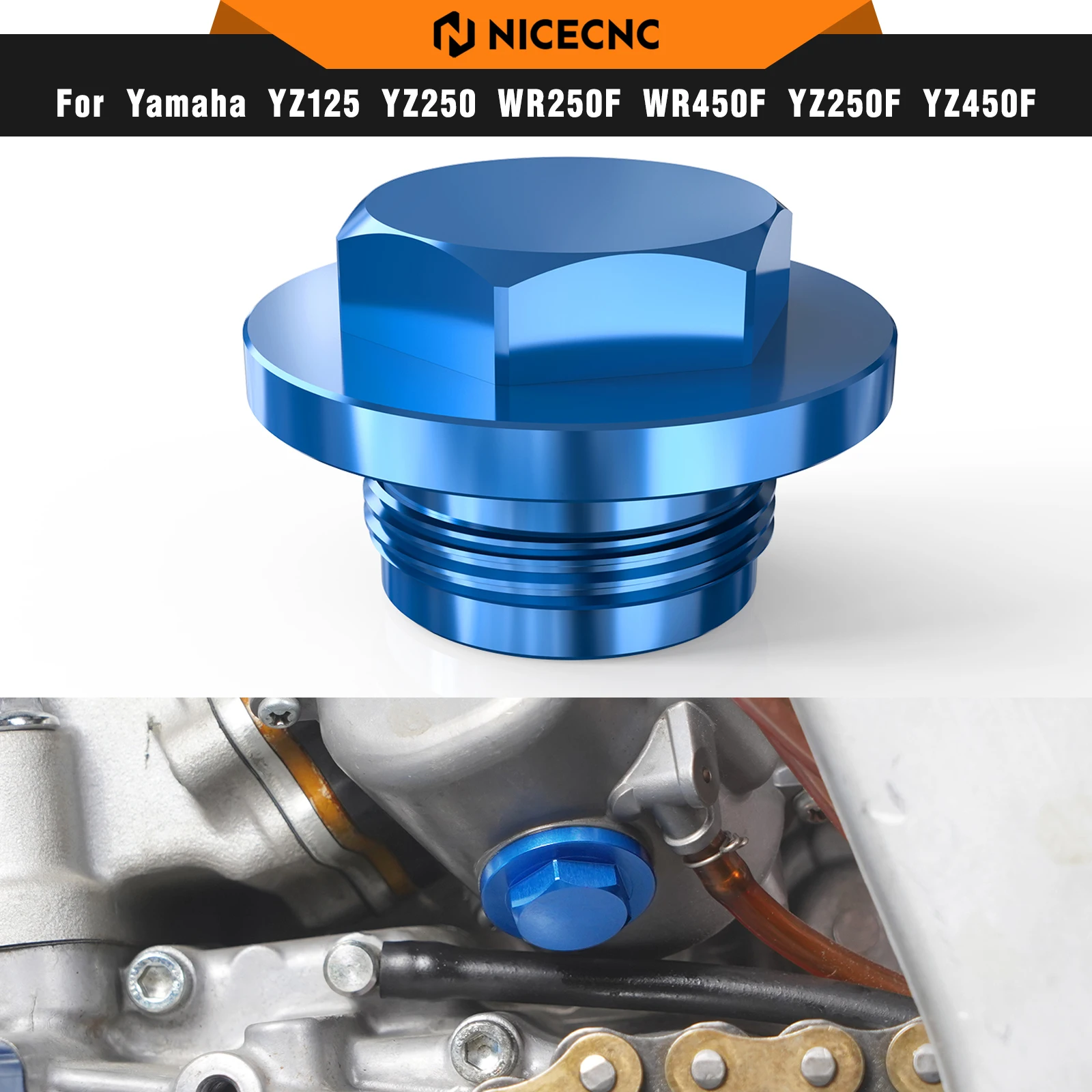 

NICECNC Motorcycle ATV UTV Oil Filler Cap Plug For Yamaha YZ65 YZ85 YZ250 YZ250F YZ450F YZ250X WR250F WR450F TZ125 YFZ450