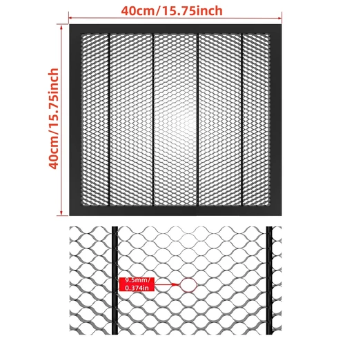 Imagen 2 del producto Almohadilla de grabado láser NEJE, placa de respaldo, Panel de panal, plataforma de trabajo para todas las marcas, accesorios de máquina herramienta cortadora láser