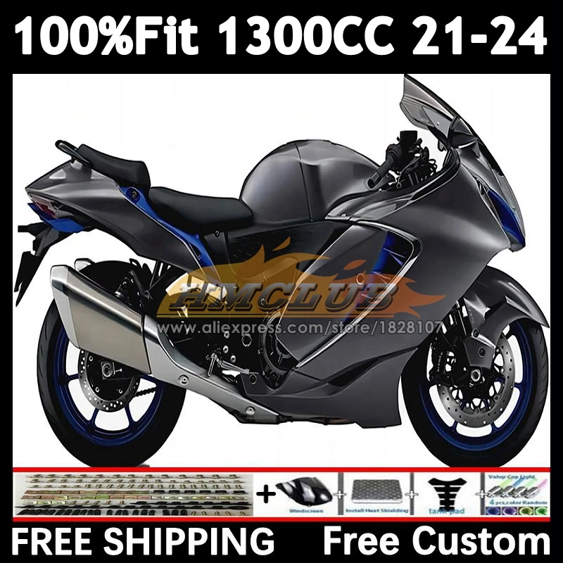 Injection Body For SUZUKI Hayabusa GSXR 1300 CC 2021 2022 2023 2024 40No.31 GSXR-1300 GSXR1300 21 22 23 24 Fairing glossy grey