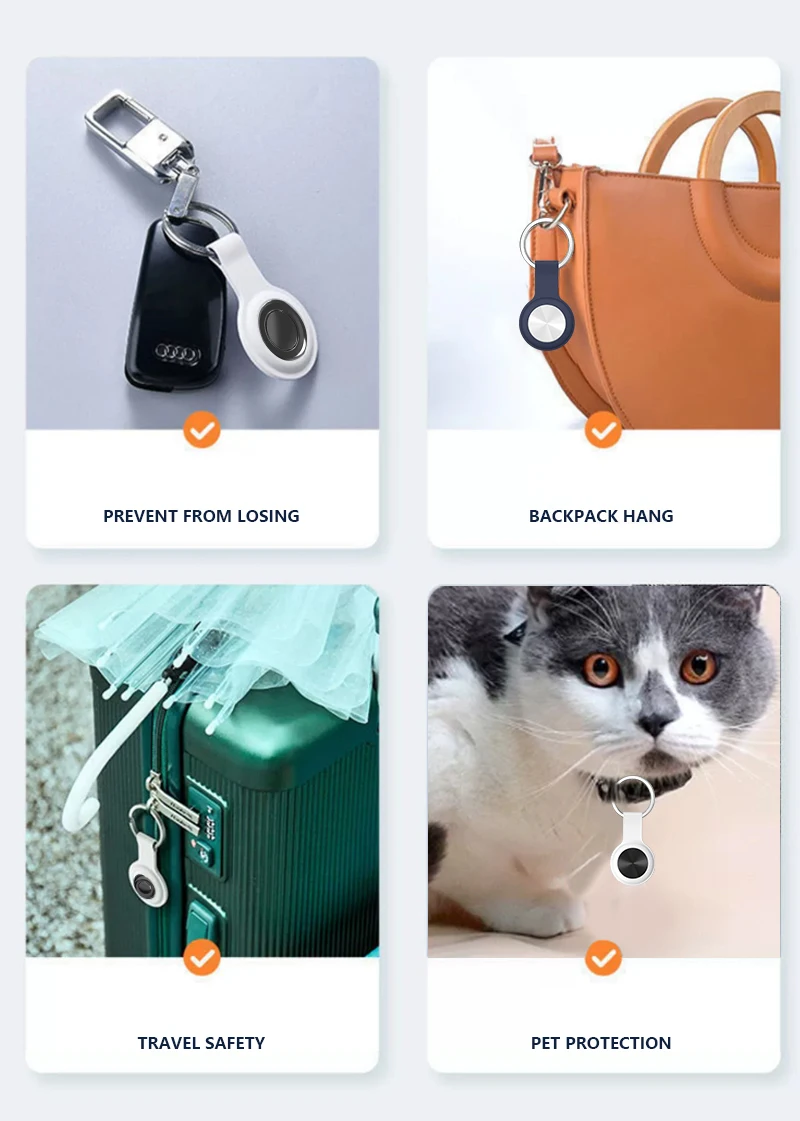 Electronic Pet GPS Tracker Smart Air Tag Chip Mini Key Finder Anti Lost Alarm Cat Tracking Pet Tracker Location Dog Products