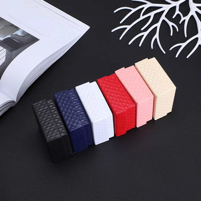 20Pcs Square Diamond Pattern Jewelry Organizer Box Silver Necklace Ring Bracelet Storage Packaging For Small Businesses Gift Box