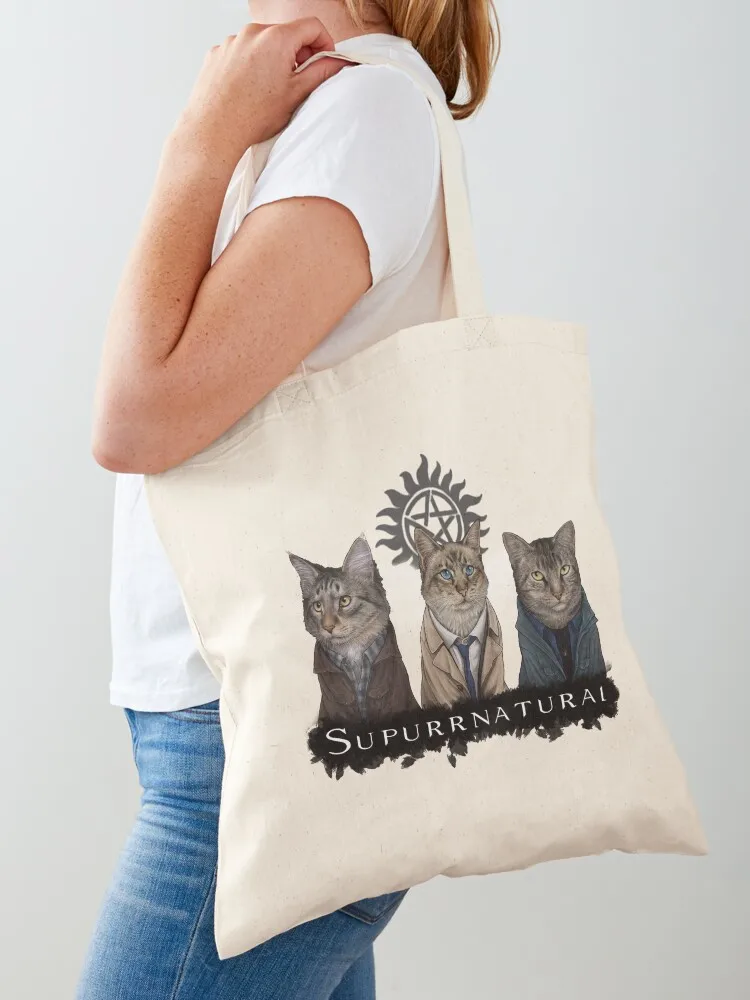 

Supurrnatural Tote Bag ecological bags supermarket folding bag Lady bag custom bags