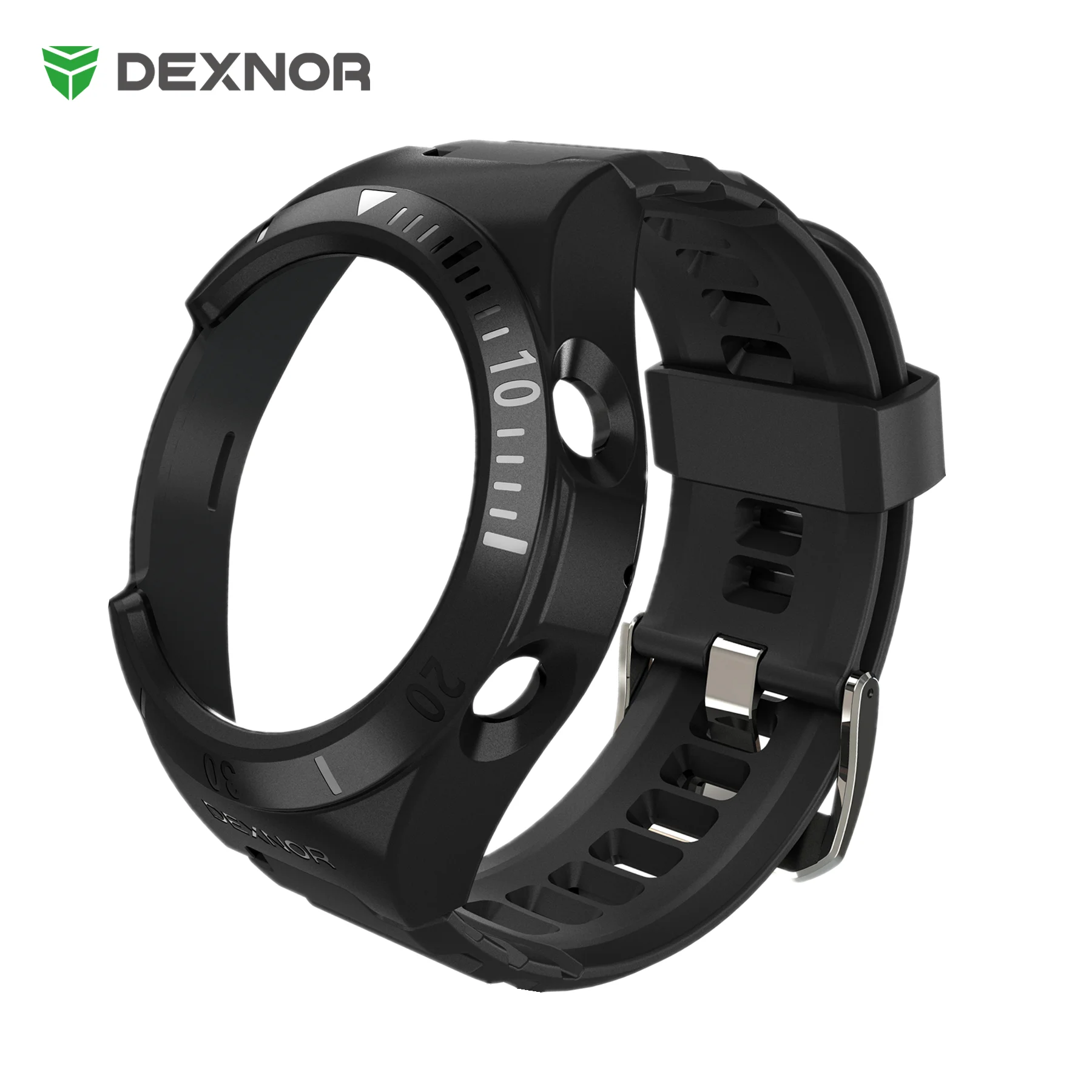 Dexnor Sport Case for Galaxy Watch 3 Band with Case45mm Adjustable Watch Band Rugged Grade Shockproof uni-body design Strap Case