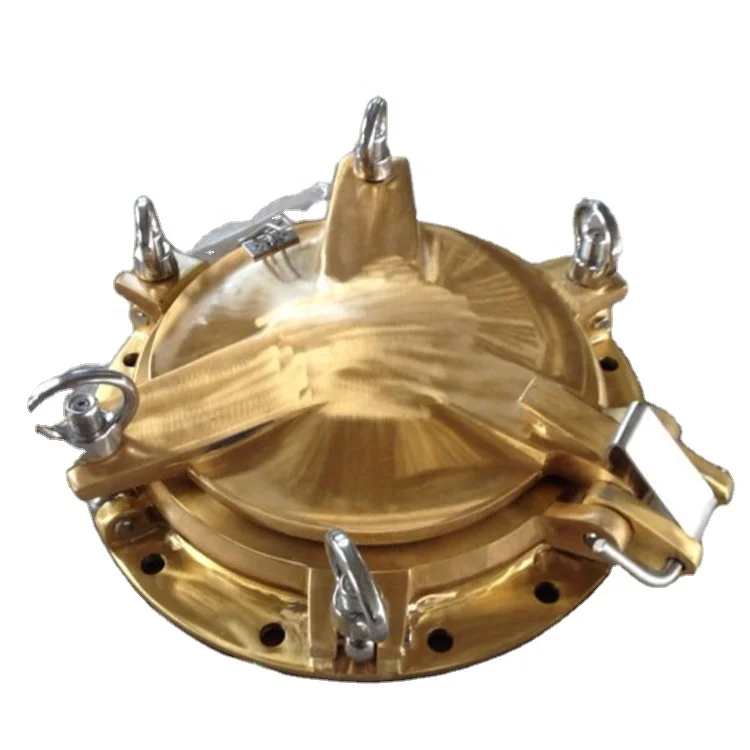 

Изготовленное на заказ латунное круглое окно-люк для лодки с боковым проемом