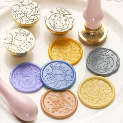 25MM Wax Seal Stamp Animals And Plants Sealing Stamp Head For Envelopes Wedding Invitations Gift Packaging Scrapbooking