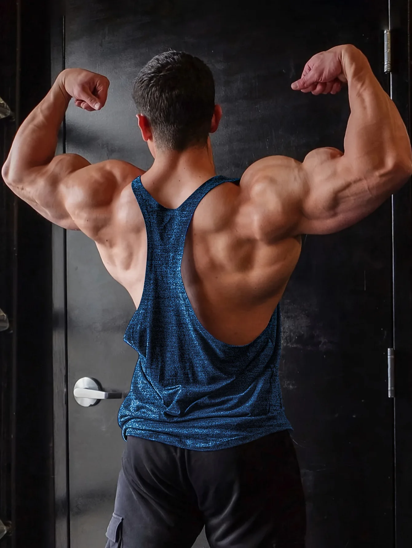 New Fitness Vest Summer Fitness Training Inner Shorts Running Vest Basketball  Muscle Quick-drying Elastic Sports Vest Men's Top