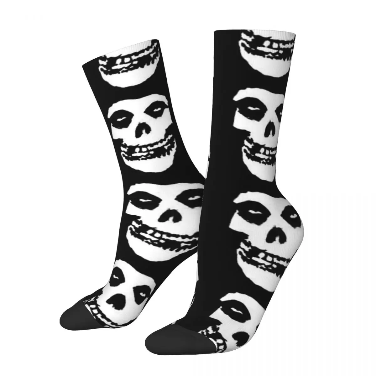 

Misfits Band - Punk Rock Socks Harajuku Sweat Absorbing Stockings All Season Long Socks Accessories for Man's Woman's Gifts
