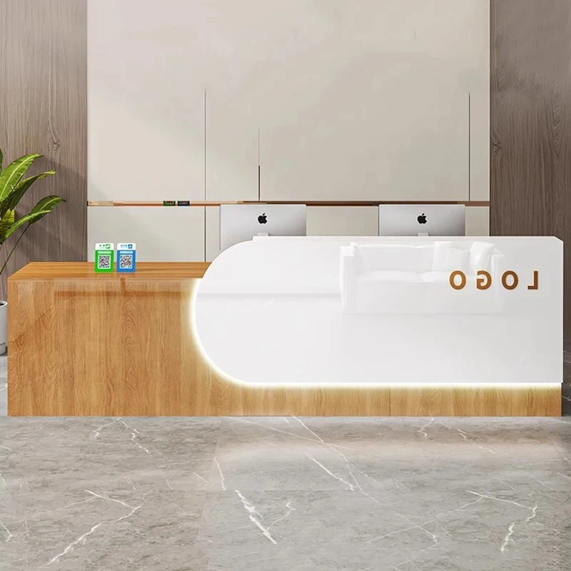 Dekoration, luxuriöser Empfangstresen, Schönheitssalon, moderner Kassierer, Business-Empfangstresen, Beauty Comptoire Acc Diego Lounge-Möbel