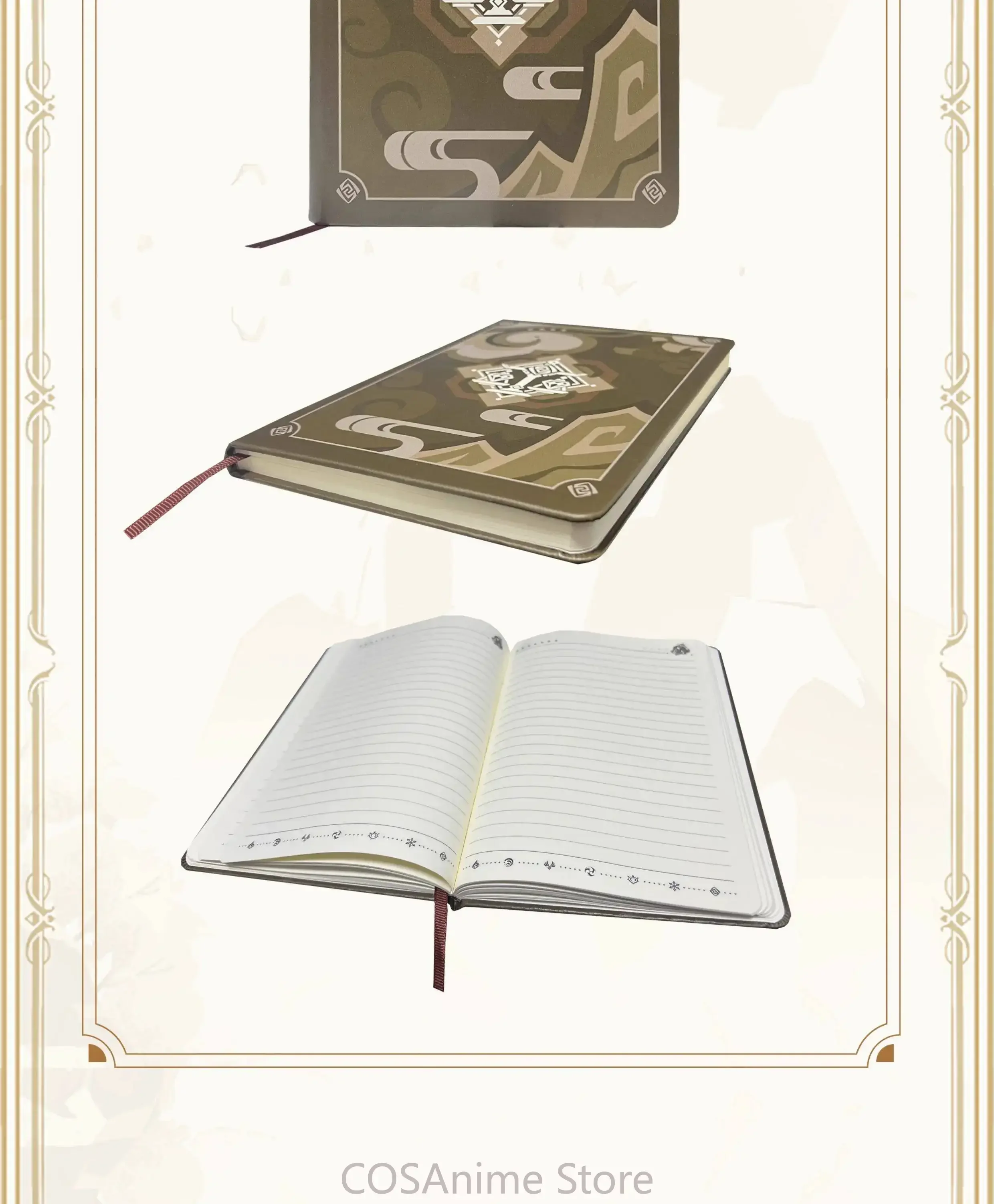 Genshin Impact Liyue‌ Theme Anime Game Cosplay Notebook Jotter Student Note Pad Book School Supplies Sketchbook Gift - view 4