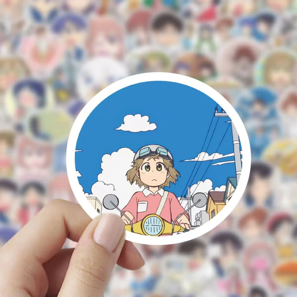 10/30/50/100pcs Funny Nichijou Anime Stickers Girls Yuuko Aioi Mio Naganohara Shinonome Nano Cartoon Sticker Decal Decoration
