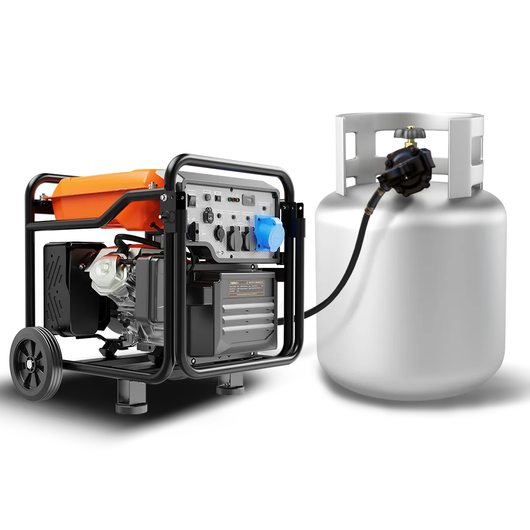 Factory Wholesale 10 HP 7KW 7000 8000 Watt Inverter Generator Single Phase Electrical Starting System  Natural Gas 380V