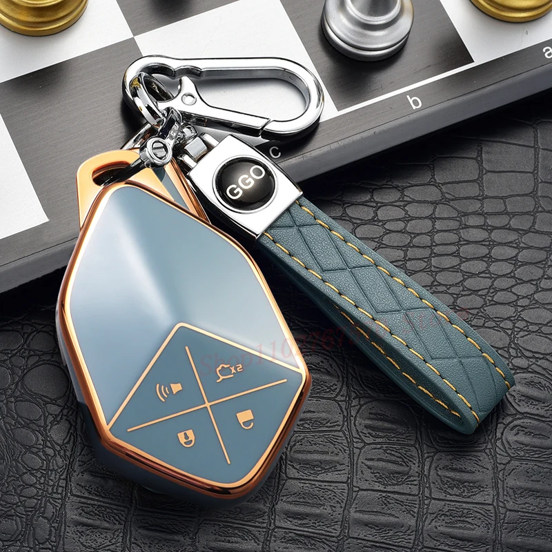 

Soft TPU All-around Car Key Protector Box Changan Deepal S05 S09 S07 SL03 S7 G318 Scratch Resistant Key Cover With Keychain